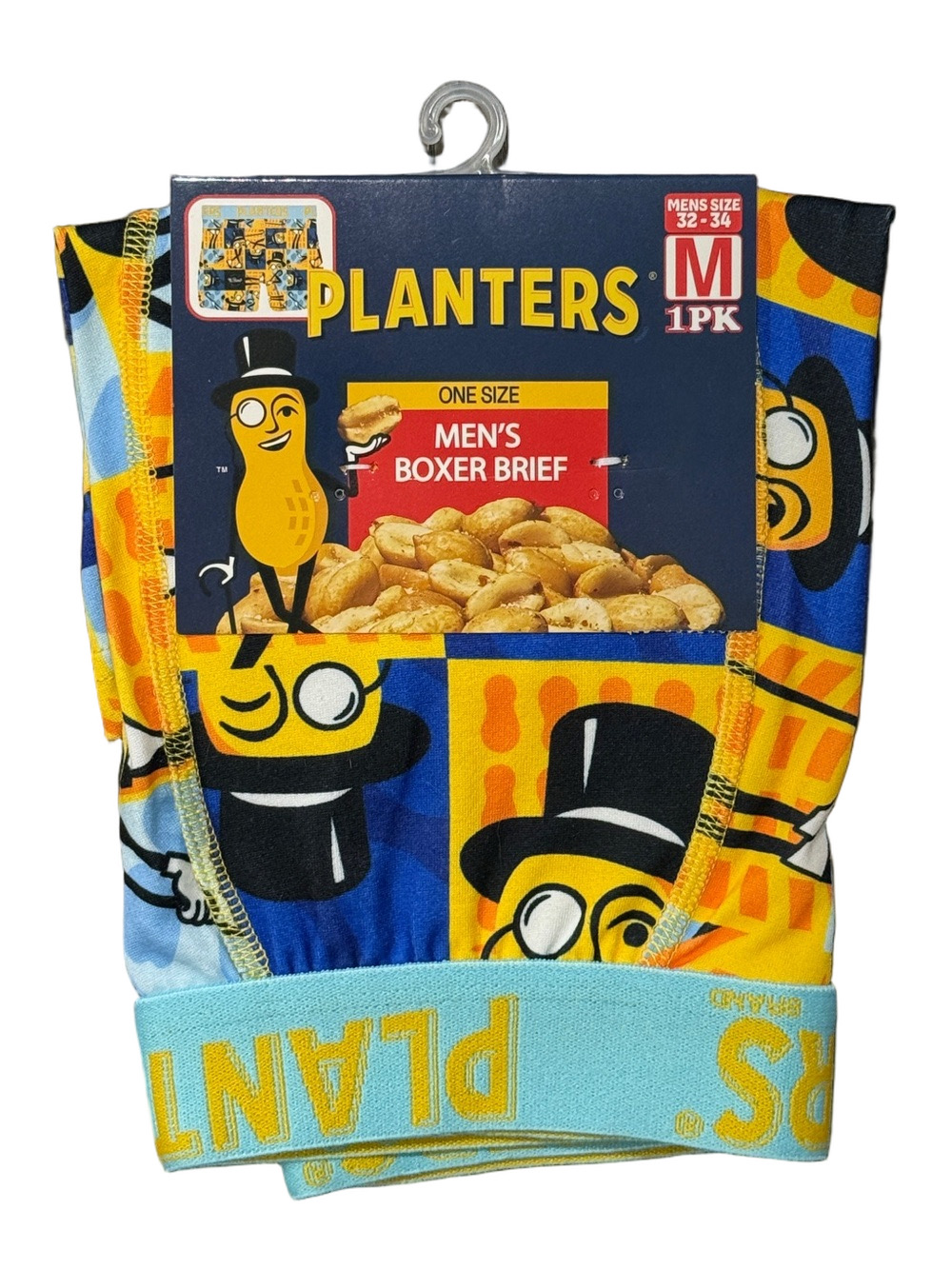 Mens Planters Peanuts Licensed Boxer Briefs - Size Medium - NWT